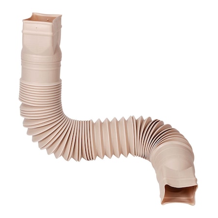 Amerimax Home Products Amerimax Flex-A-Spout 4.5 in. H X 4.5 in. W X 55 in. L Tan Vinyl Downspout Extension 85014